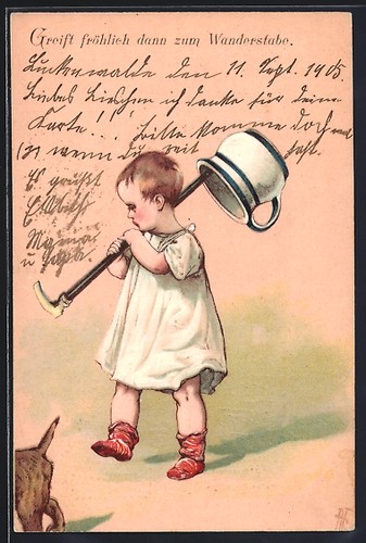 Cartolina rilievo bambino - rilievo,